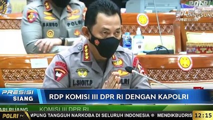 Kapolri Hadir dalam Rapat Dengar Pendapat dengan Komisi III DPR RI