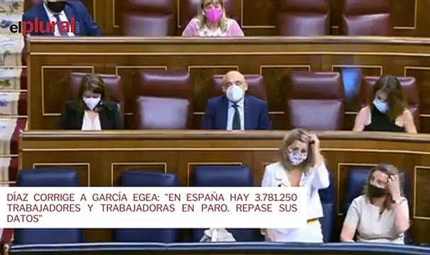 Díaz corrige a García Egea: En España hay 3.781.250 trabajadores y trabajadoras en paro. Repase sus datos