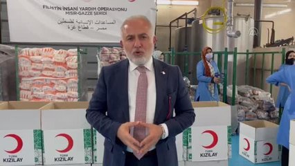 Türk Kızılay'dan, Filistin'e yardım malzemesi