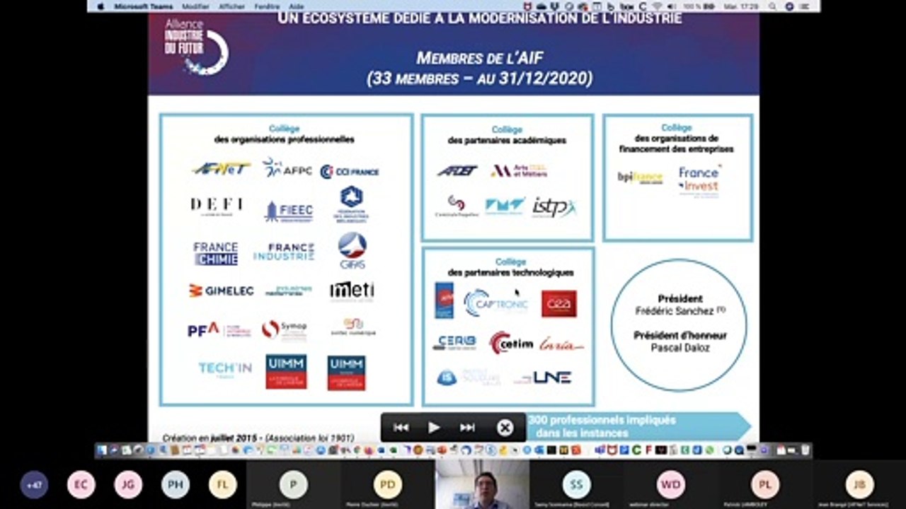 Part20 - "AFNeT Standards Days 2021" du 01/06/2021 - Solutions Industrie du Futur: Nouvelle Filière et Saison 2 de l’AIF