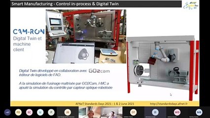 Part 18 des AFNeT Standard  Days 2021 du 01/01/21 - « Smart manufacturing – Contrôle in-process et Digital Twin » by Dominique Nozais (IMC)