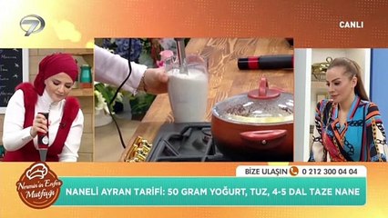 3 dakikada naneli ayranın püf noktaları
