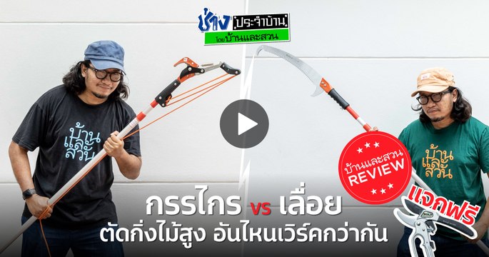 อุปกรณ์ตัดกิ่งไม้ - ช่างประจำบ้านรีวิว โดย บ้านและสวน_