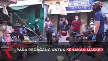 Kunjungi Pasar, Ganjar Serukan Waspada Corona Varian Delta dan Pakai Masker