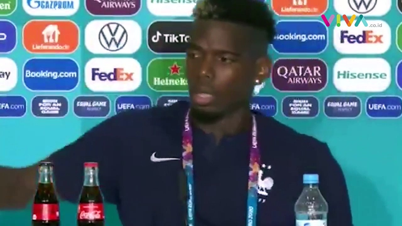 Paul Pogba Singkirkan Botol Bir Saat Jumpa Pers Euro 2020!