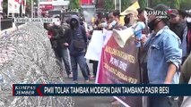 Mahasiswa PMII Demo Tolak Tambak Modern dan Tambang Pasir Besi di Pesisir Selatan Jember