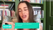 Emilia Clarke Reignites ‘Game Of Thrones’ Coffee Cup Mystery