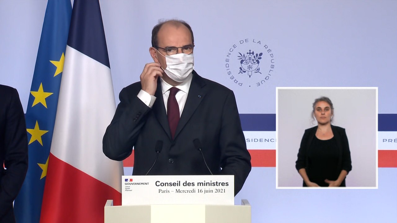 Covid 19 : Castex annonce la fin du port du masque en extérieur et du couvre-feu