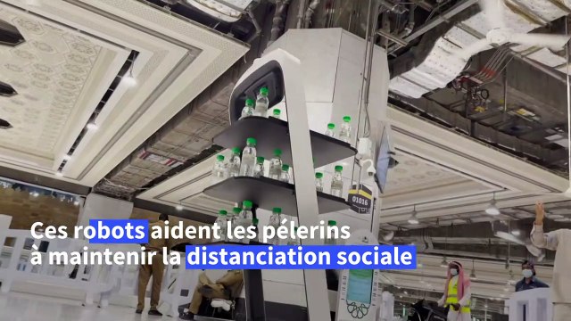 A La Mecque, des robots proposent de l'eau bénite aux pèlerins