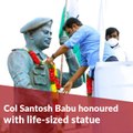 Col Santosh Babu, killed in Galwan clash, honoured with life-sized statue in Telangana