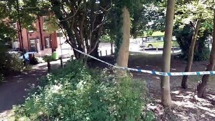 Police cordon in Burley Park
