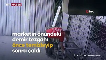 Gündüz vakti demir tezgahı sırtlayıp çaldı