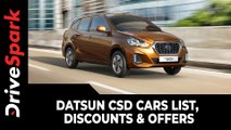 Datsun CSD Cars List, Discounts & Offers For Defence Personnel