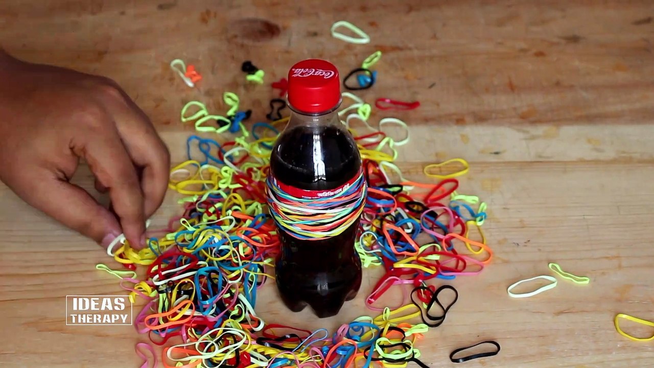 Coca Cola Vs Rubber Bands | Coca-Cola Latest Experiment Challenge Video | Ideas Therapy ​
