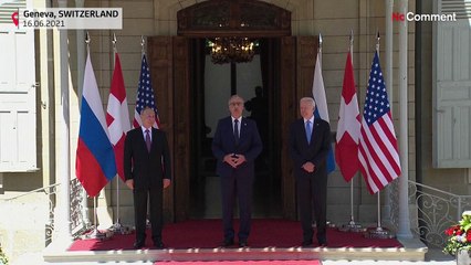 O aperto de mão entre Biden e Putin em Genebra