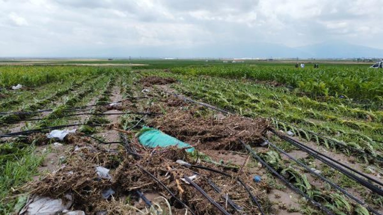 AFYONKARAHİSAR'DA SAĞANAK; EVLER VE TARIM ARAZİLERİ SU ALTINDA