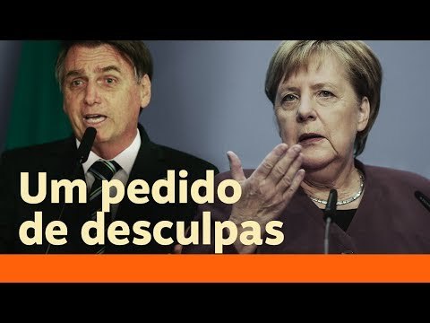 Um pedido de desculpas à Angela Merkel pelas ofensas de Jair Bolsonaro