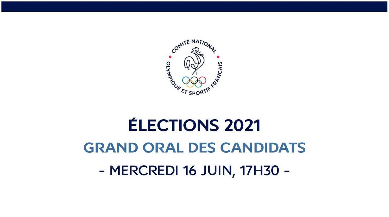 Grand oral des candidats à la présidence du CNOSF