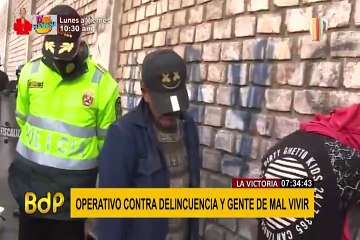 Se realiza nuevo operativo contra la delincuencia en las calles de La Victoria