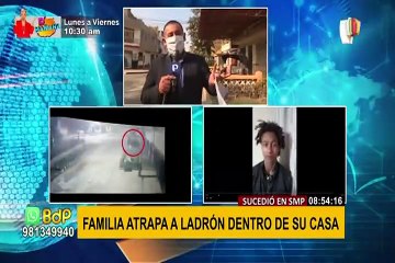 SMP: familia atrapa a ladrón en su casa, pero Fiscalía lo libera