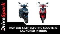 HOP Leo & Lyf Electric Scooters Launched In India | 125-Kilometre Range & 50  Km/h Top Speed