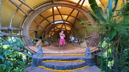 Craziest Airbnb - Largest Bamboo House Tour - Bali