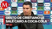 Acciones de Coca-Cola caen tras gesto de Cristiano Ronaldo; pierde 4 mil mdd
