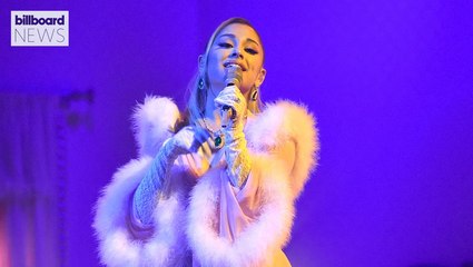 Ariana Grande Celebrates the End of Lockdown in 'Late Late Show' Skit | Billboard News