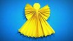 Origami Angel | How To Make A Paper Angel Christmas Decor Diy | Easy Origami Art Paper Crafts