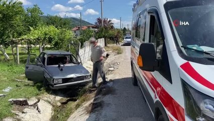 Son dakika haberleri | Su kanalına uçan otomobilde 3'ü çocuk 5 kişi yaralandı