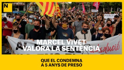 L'activista Marcel Vivet valora la sentència que el condemna a 5 anys de presó abans de la concentració de suport organitzada a Badalona