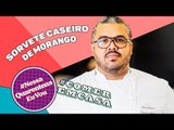 Aprenda a fazer um Sorvete Caseiro de Morango muito fácil!