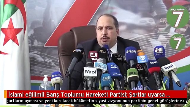 İslami eğilimli Barış Toplumu Hareketi Partisi: Şartlar uyarsa uzlaşı hükümetinde yer alabiliriz