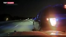 Aracı takla atan sürücüden polise dava