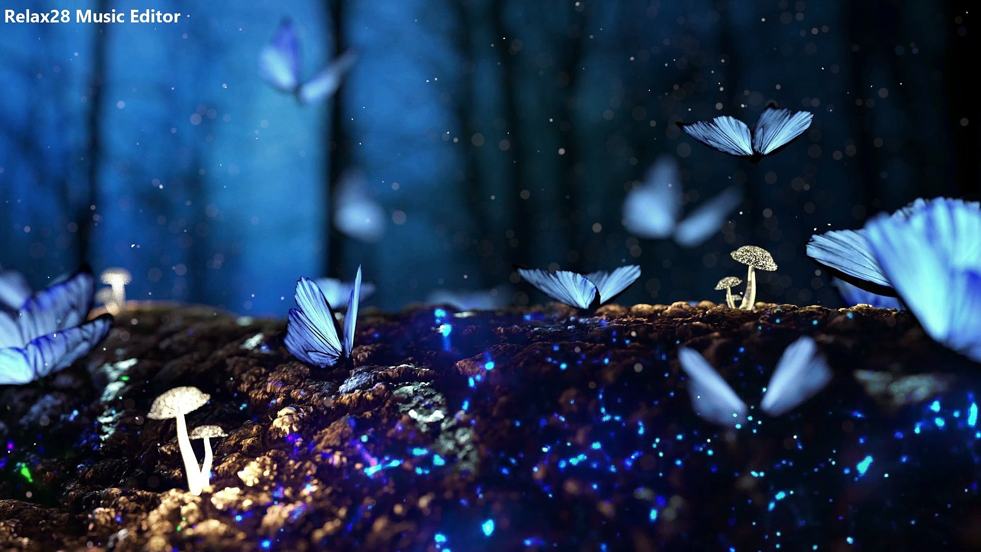 Butterfly,Fantasy Background Butterfly video,Butterfly Garden,Relaxing Music,Forest music