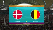 Denmark vs Belgium | UEFA Euro 2020 - 17th June 2021 || PES 2021