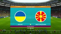 Ukraine vs North Macedonia | UEFA Euro 2020 - 17th June 2021 || PES 2021