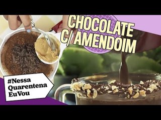 CHOCOLATE QUENTE COM AMENDOIM | Bebida quentinha pra esquentar o coração