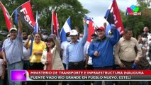 Gobierno de Nicaragua inaugura puente vado Río Grande en Pueblo Nuevo, Estelí