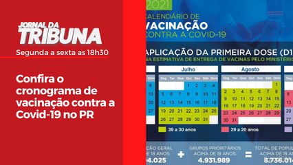 Confira o cronograma de vacinação contra a Covid-19 no PR