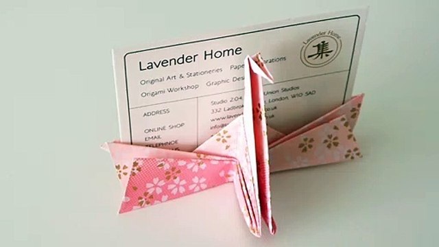 Make Origami #Withme - Origami Crane Place Card Holder - video Dailymotion