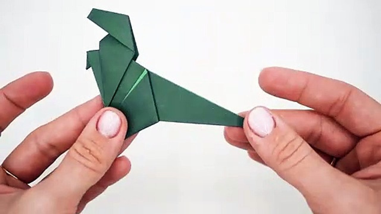How To Fold Paper Into A Velociraptor Dino | ⚜ Ekegami Art | Origami Animals