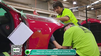 Chevrolet e Peugeot simplificam linhas de montagem dos veículos por falta de semicondutores