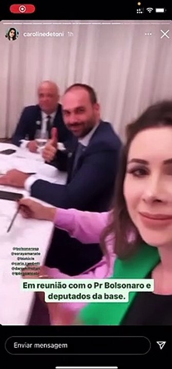 Sem máscara, Bolsonaro e deputados da base do PSL se reúnem para discutir possível ida de Bolsonaro para o Patriota