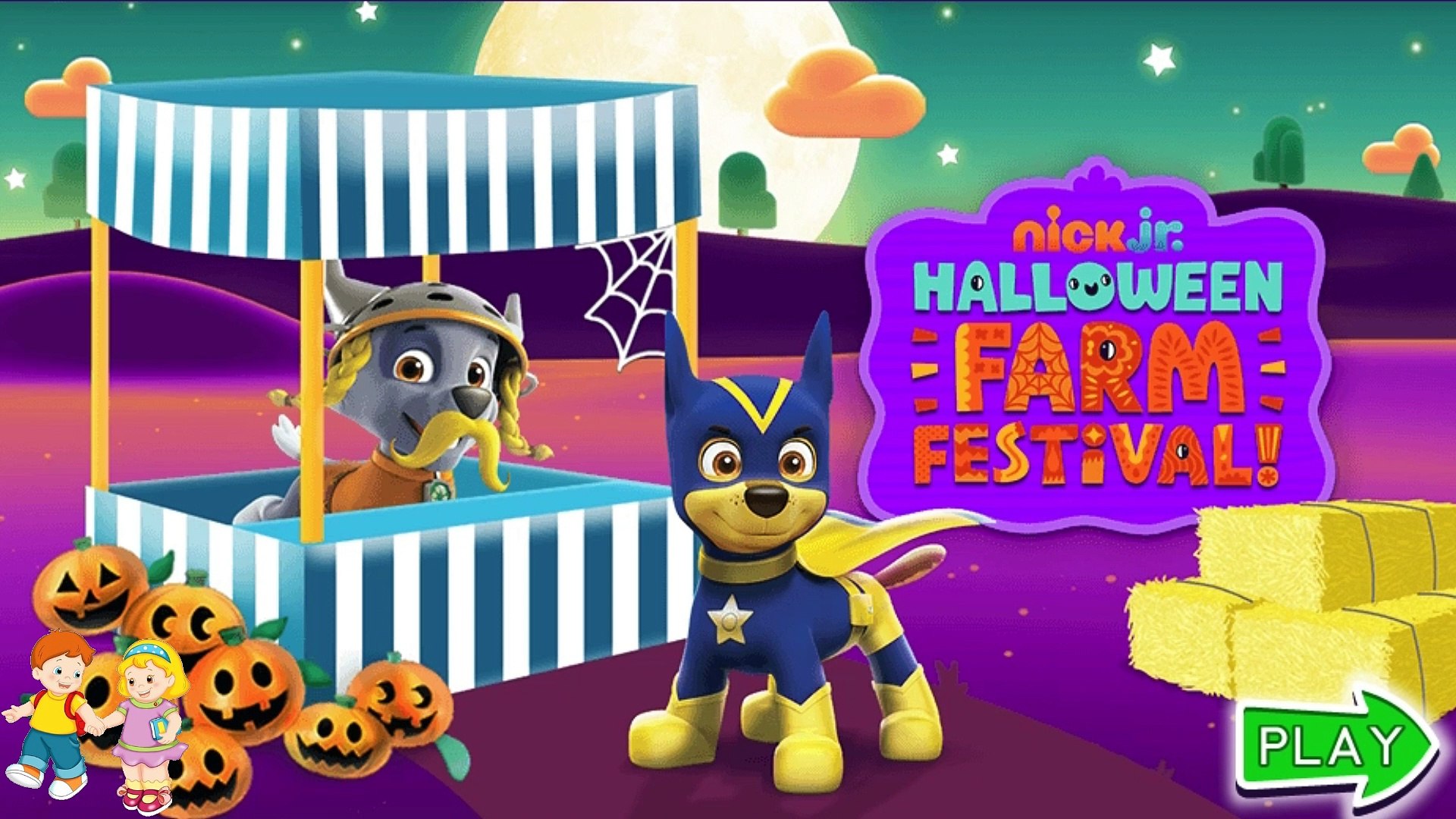 Paw Patrol Halloween Farm Festival - Fun Games and Videos for