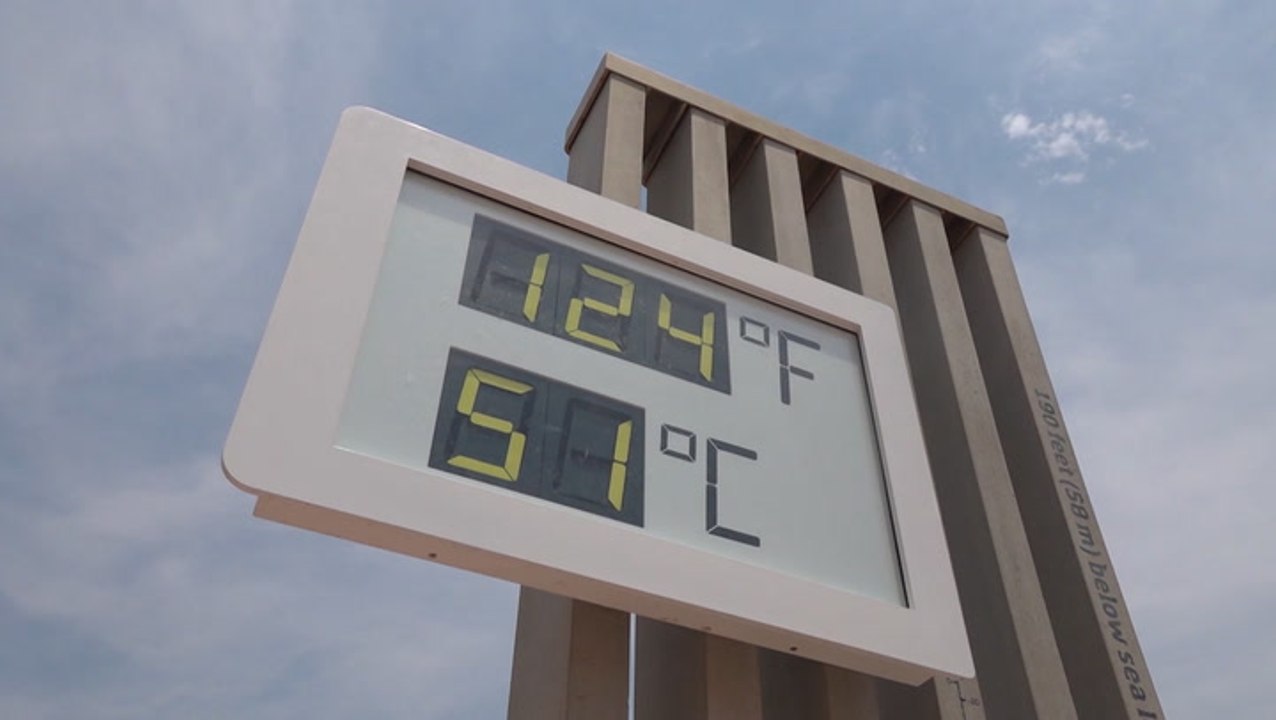 Death Valley flirts with record-high temperatures
