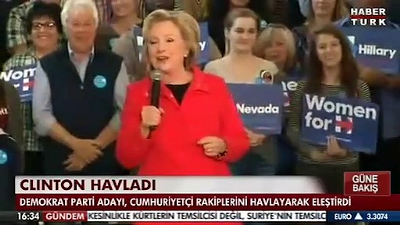 Hillary Clinton havladı!