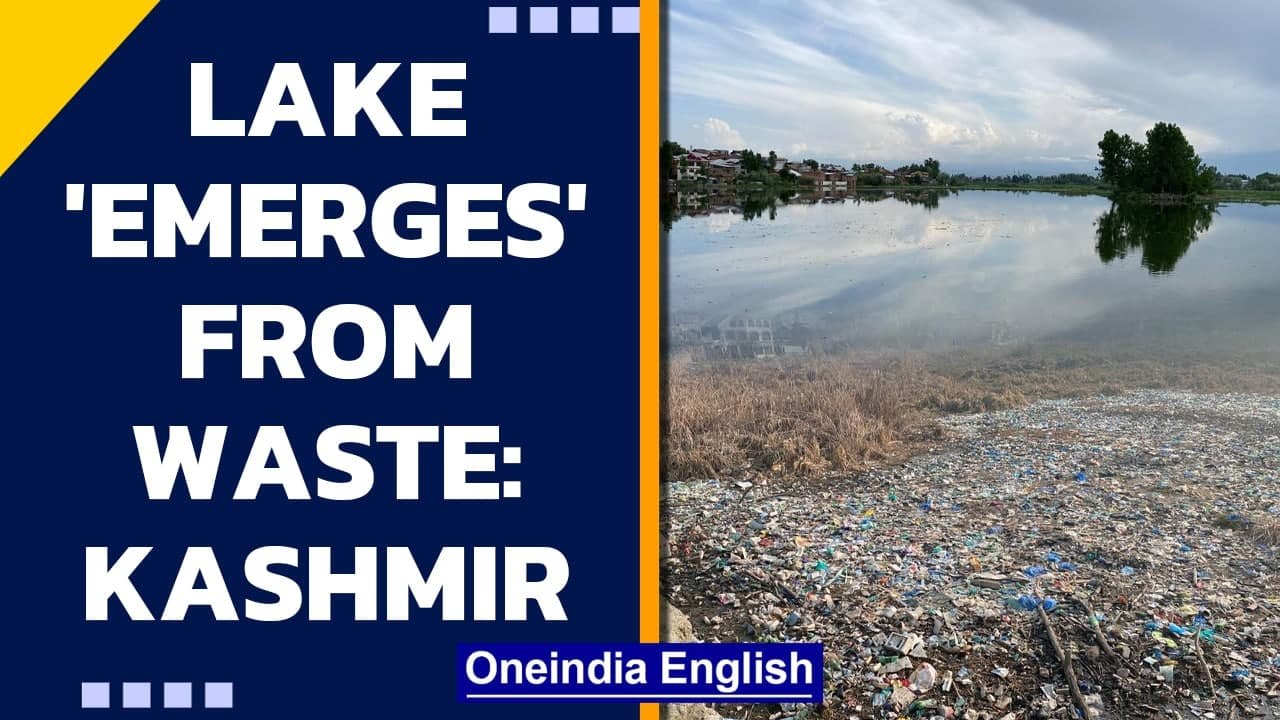 Kashmir: Locals dig out Khushal Sar lake from 30 years of waste: Watch | Oneindia News