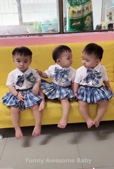 When You Have Three Cute Naughty Kids #25 - Funny Baby Video  - Tik Tok Compilation