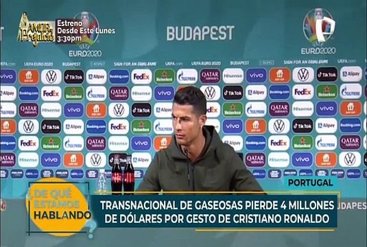 Un simple gesto de Cristiano Ronaldo hace perder casi 4 mil millones a Coca-Cola